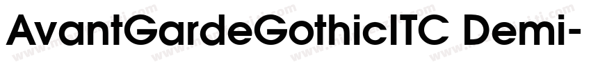 AvantGardeGothicITC Demi字体转换
